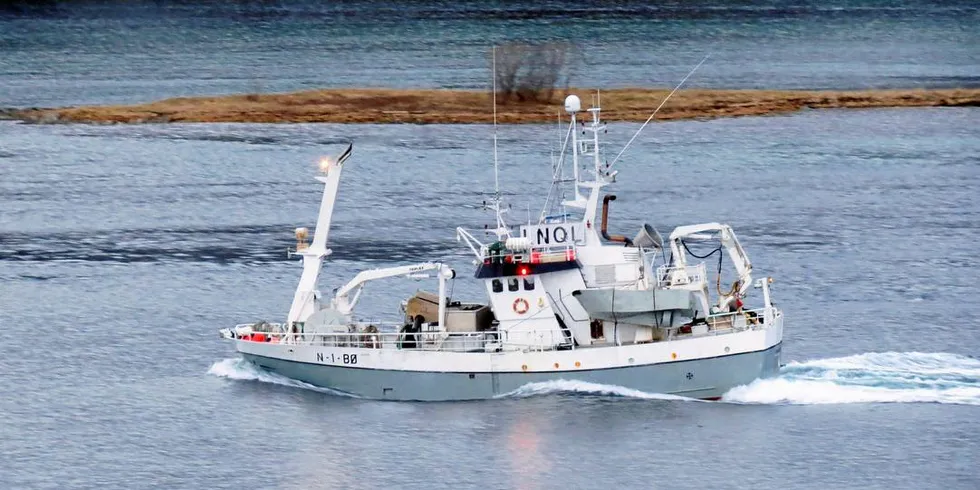 GODE PRISER: Kystnotbåten «Skarholmen» på vei sørover gjennom Tjeldsundet med last i januar 2014.