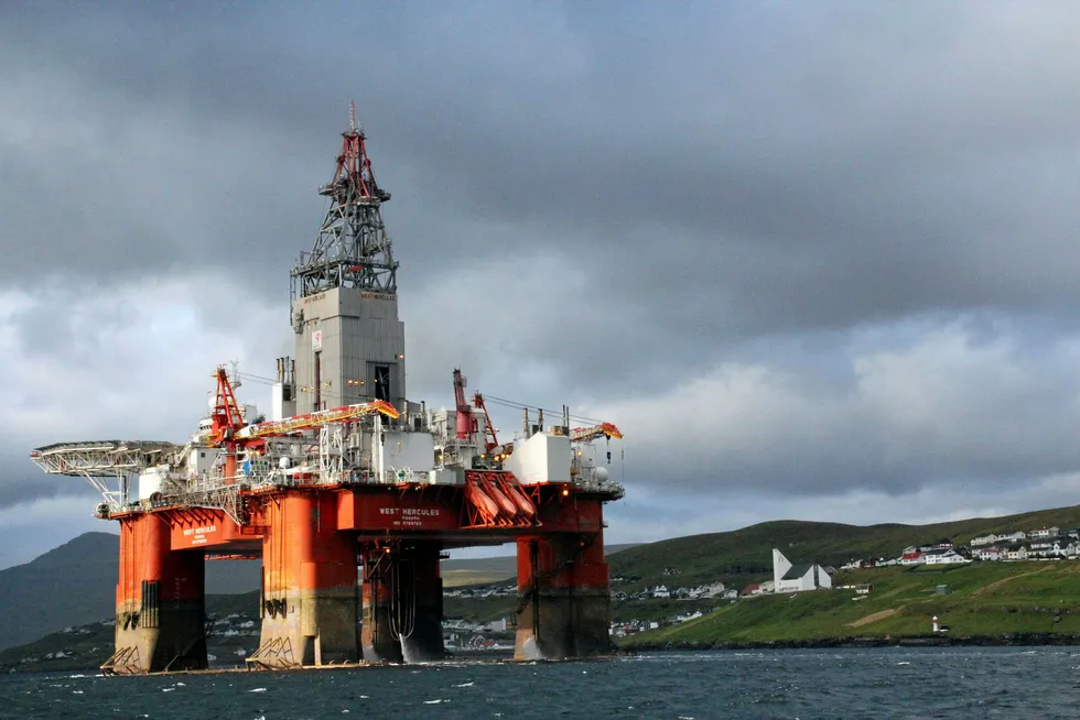 Hardware: West Hercules Photo: JAN MUELLER/FAROES OIL INDUSTRY GROUP