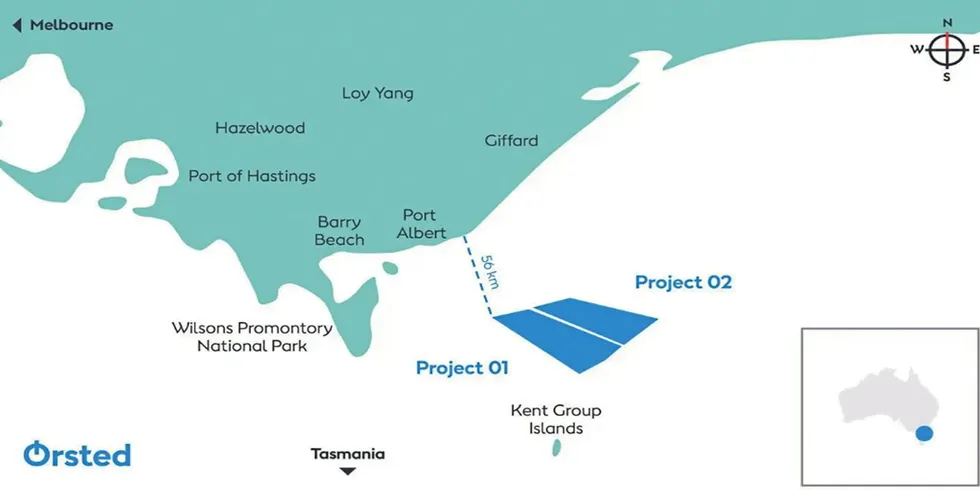 Orsted's is the biggest of the projects in the licensing processing in Australia, but CIP's is not far behind.