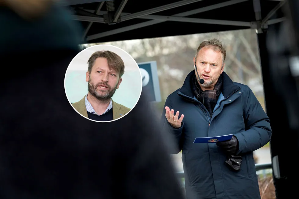 Høyres Eirik Lae Solberg (innfelt) etterlyser handling fra Oslo kommune og Raymond Johansen i bykampen om NRKs nye hovedkvarter.