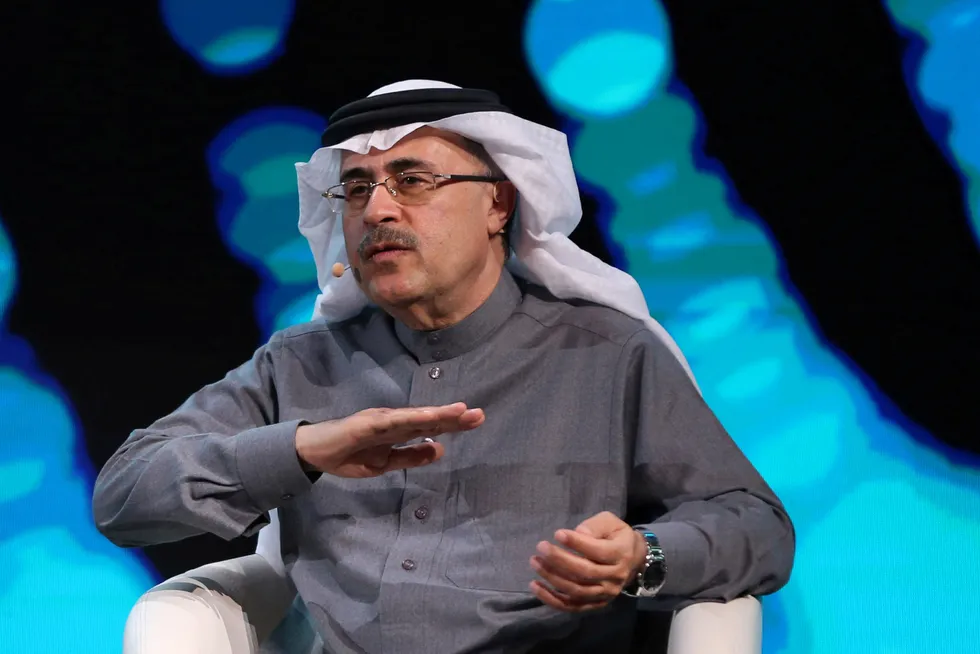 Offshore awards: Aramco chief executive Amin Nasser.
