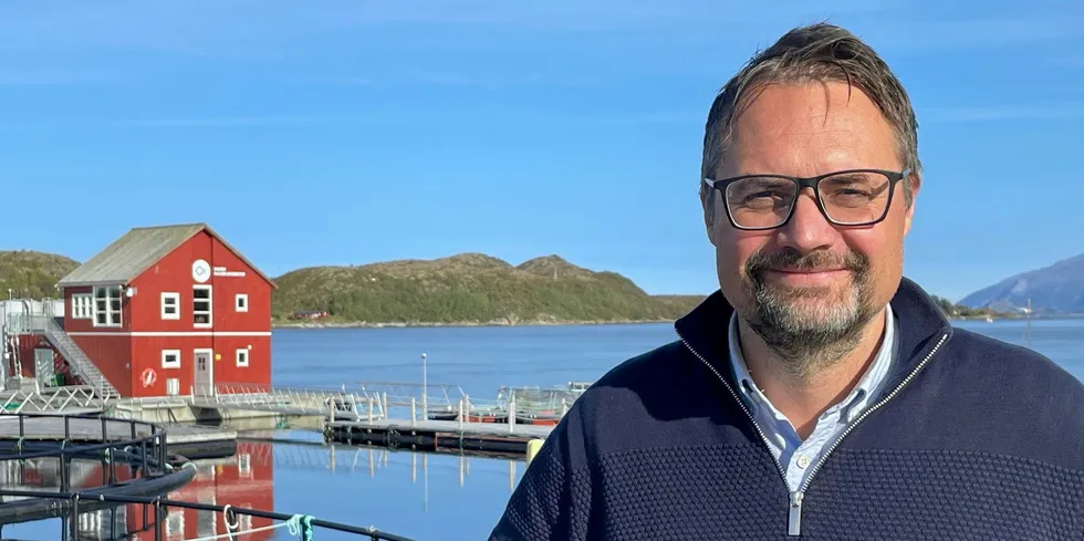 Øyvind Løvdahl i Torghatten Aqua.