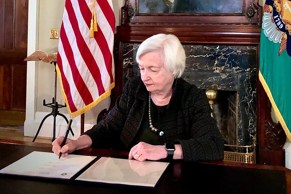 US Treasury secretary Janet Yellen.