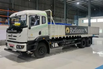 A hydrogen ICE truck being developed by Reliance Industries and Ashok Leyland.