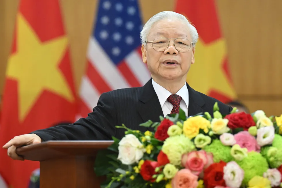 Anti-graft crackdown: Vietnam's Communist Party General Secretary Nguyen Phu Trong.