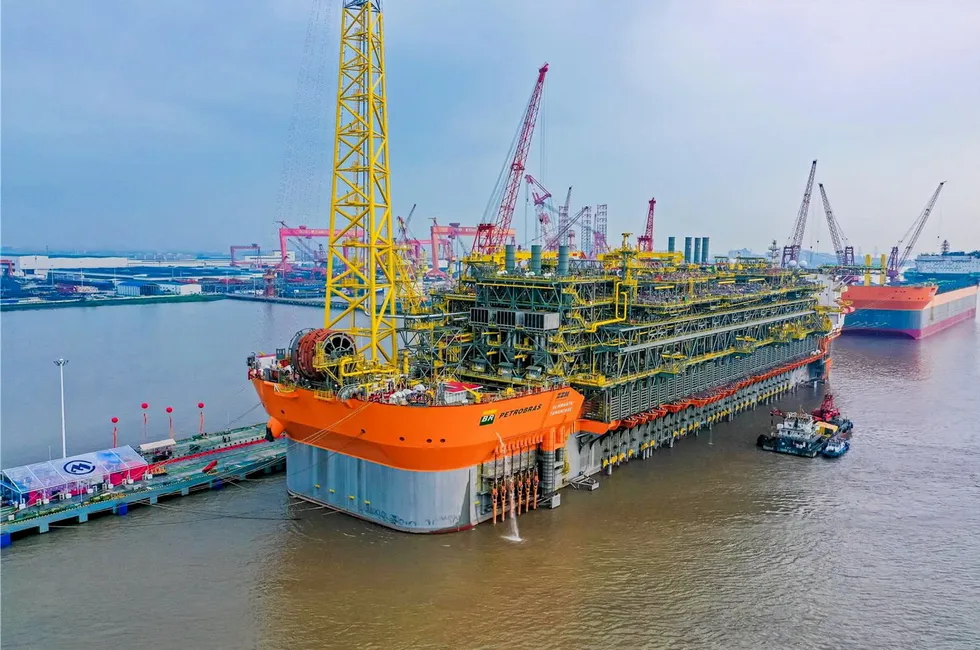 The Almirante Tamandare FPSO is ready to set sail for Brazil from CMHI's yard in China.