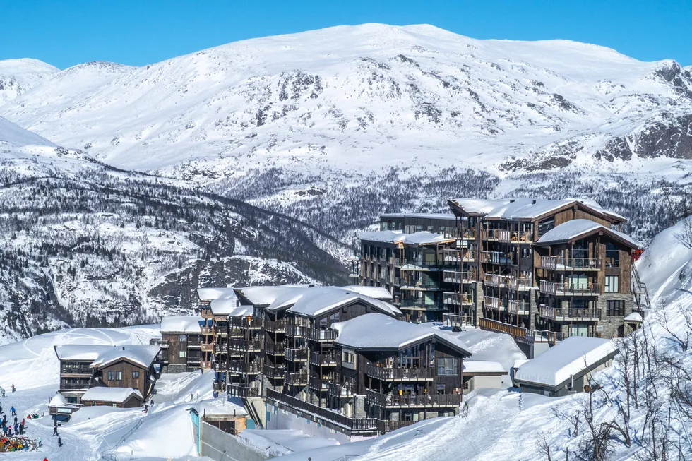Skigaarden ligger midt i bakken i Hemsedal.