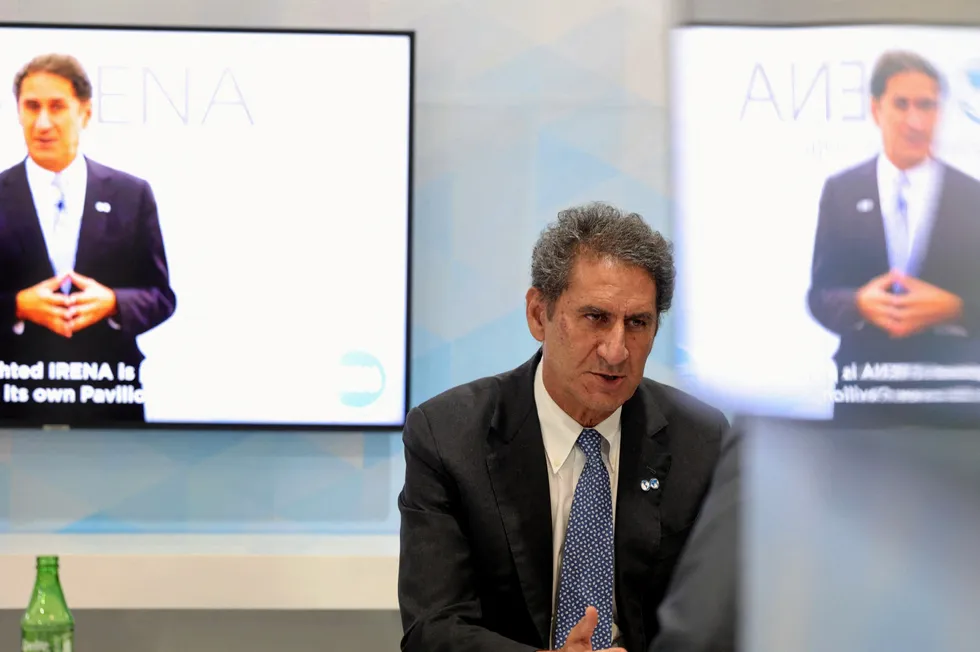 Irena director-general Francesco La Camera at COP27 in Sharm El-Sheikh, Egypt.