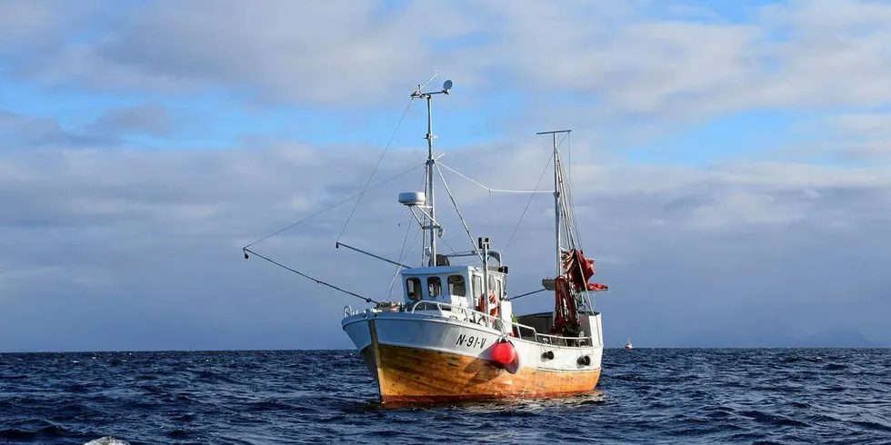 STOPP-ORDRE: Skrova-sjarken "Marlen" var en av båtene på Lofothavet som fikk stopp på maksimalkvota fra natt til i dag.Foto: Frode Adolfsen