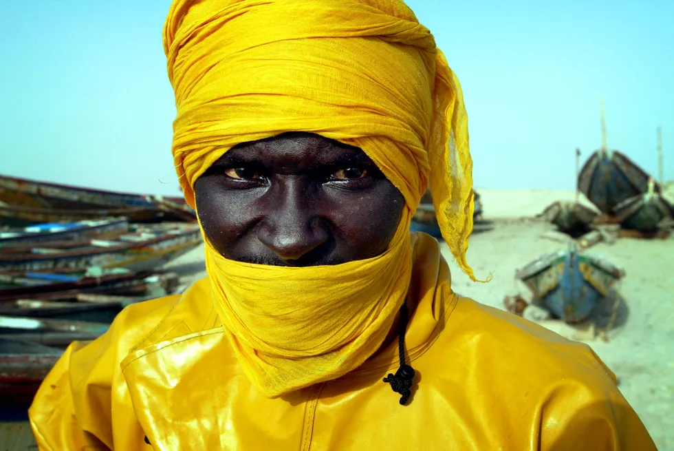 Offshore focus: a Mauritania fisherman on a beach outside the capital city of Nouakchott