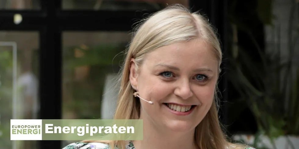 Olje- og energiminister Tina Bru .