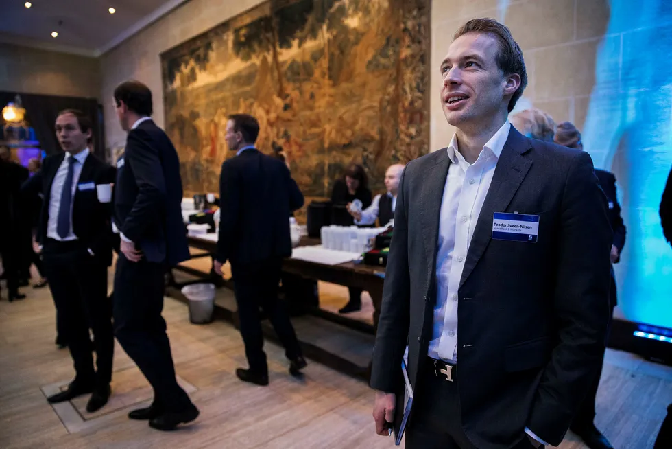 Oljeanalytiker Teodor Sveen-Nilsen i Sparebank 1 Markets har pekt ut et knippe selskaper han mener investorene burde fortsette å sitte posisjonert i. Foto: Per Thrana