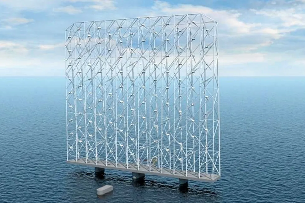 In the frame: an illustration of Wind Catcher Systems' multi-rotor floating wind concept