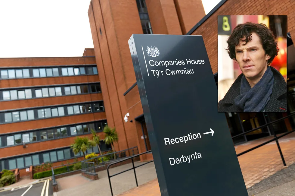 Orkla engasjerte i sin tid privatdetektiv i jakten på de tre forsvunnede aksjonærene. Vi kan anta at det ikke var Sherlock Holmes, her i skikkelsen til skuespiller Benedict Cumberbatch, som lette i arkivene til Companies House – den britiske varianten av Brønnøysundregistrene.