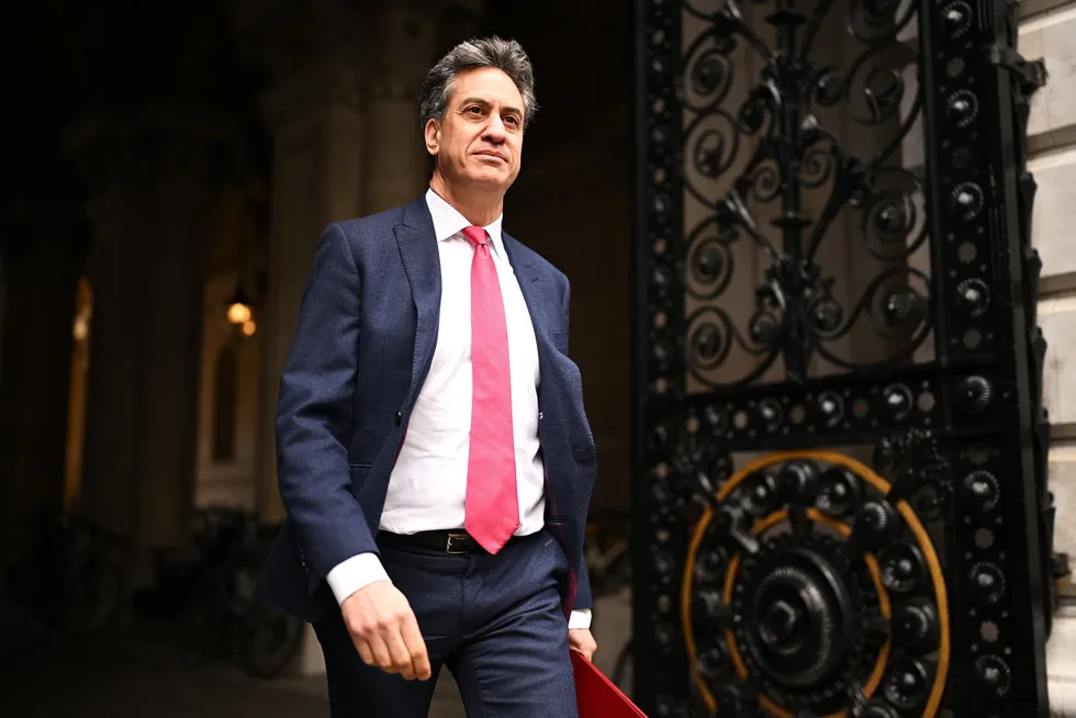 Ed Miliband, the UK's minister for energy security and net zero