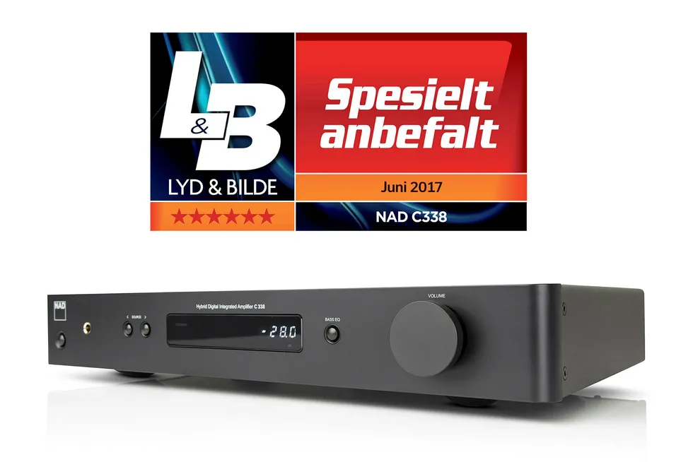 NAD C338. NAD C338 tryller frem godlyd uansett hvilken kilde du spiller fra. Foto: NAD