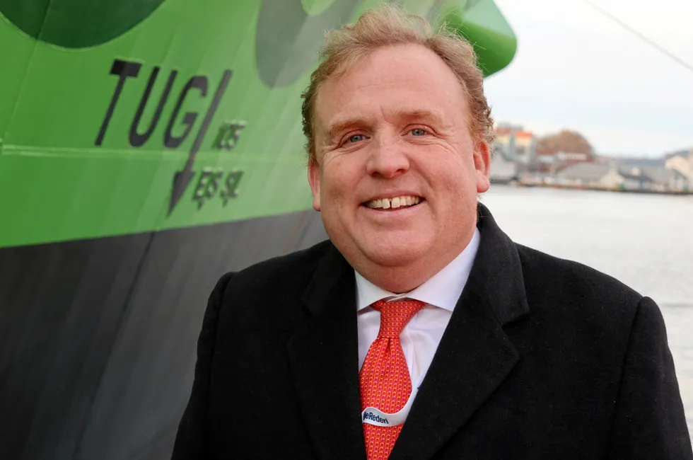 «Misje Vita» ble døpt 1. desember 2022 i Bergen. Geir Bjørkeli i Corvus.