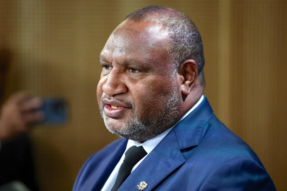 Papua New Guinea's Prime Minister James Marape