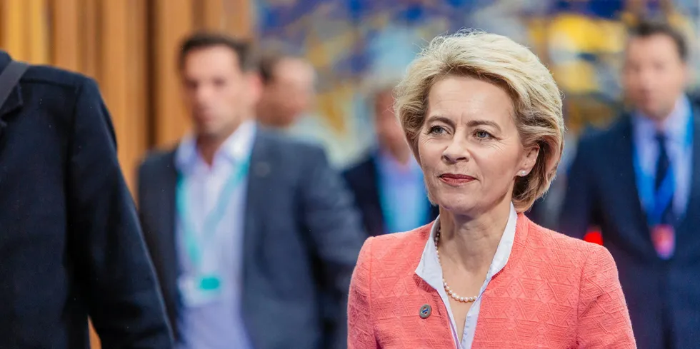 Ursula von der Leyen, foreslo tirsdag en ny sanksjonspakke rettet mot Russland.