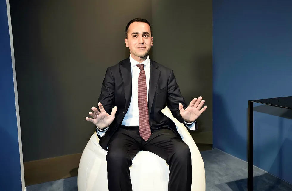 Lederen for Femstjernersbevegelsen, Luigi Di Maio, vil ha nyvalg. Foto: Flavio Lo Scalzo