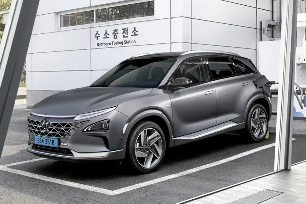 A Hyundai Nexo FCEV in South Korea.