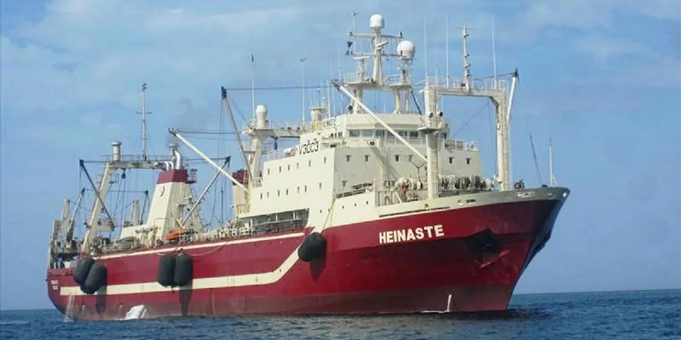 The Heinaste had been caught up in a legal dispute in Namibia.