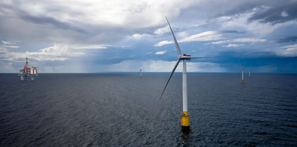 Hywind Tampen er Norges første flytende vindpark.