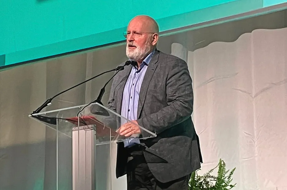 European Commission vice president Frans Timmermans at European Hydrogen Week.