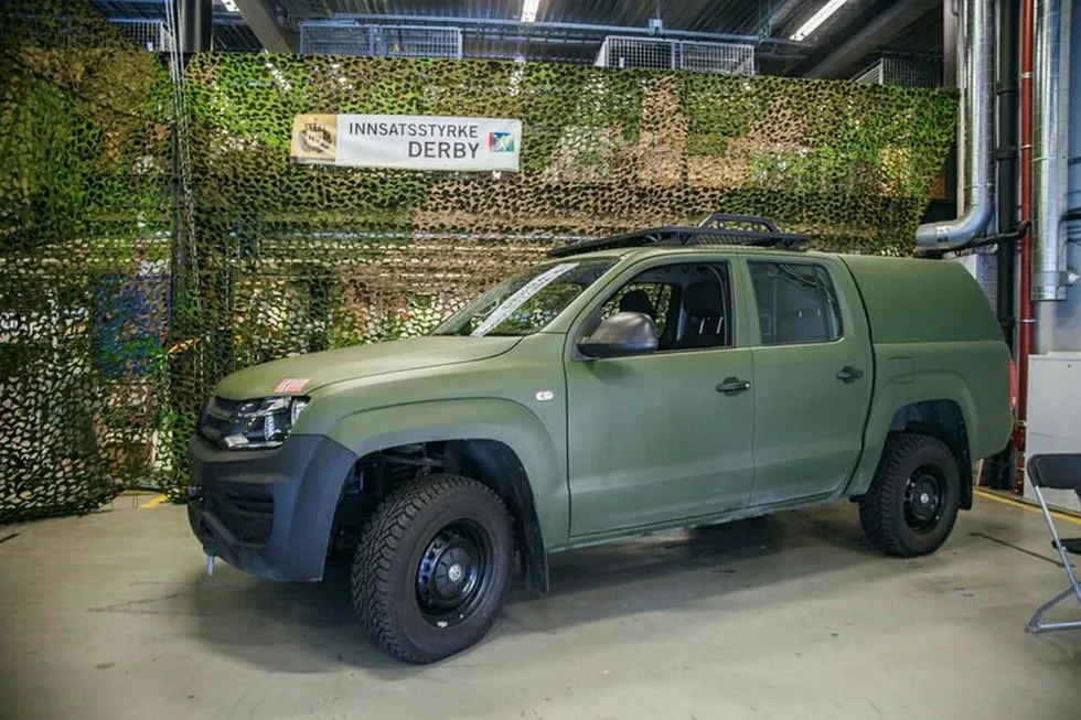 Heimevernet får en spesialtilpasset utgave av Volkswagen Amarok med kapell over lasteplanet.