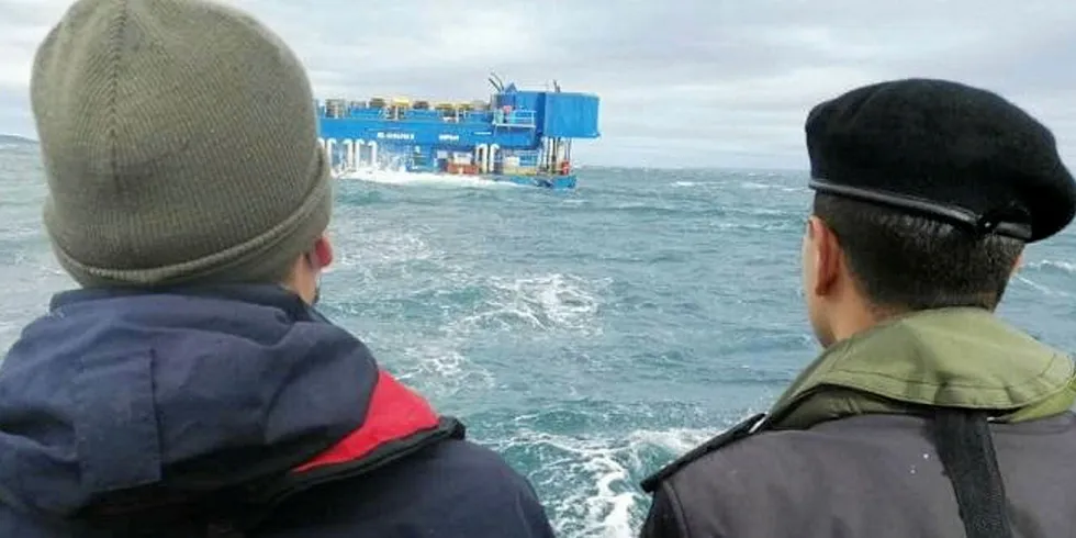 Marinegaster ved anlegget som Blumars rømming skjedde fra.