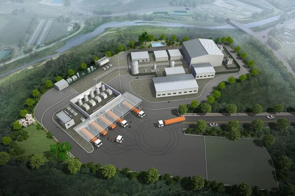 A rendering of what the completed project would look like.
