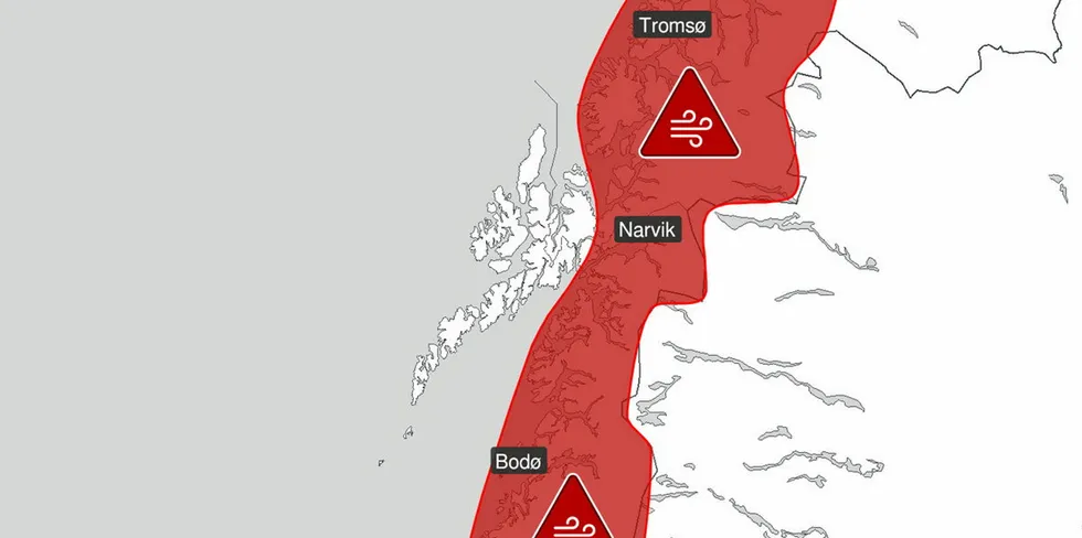 Det blir ekstra ruskete vær i Nord-Norge fra torsdag av.