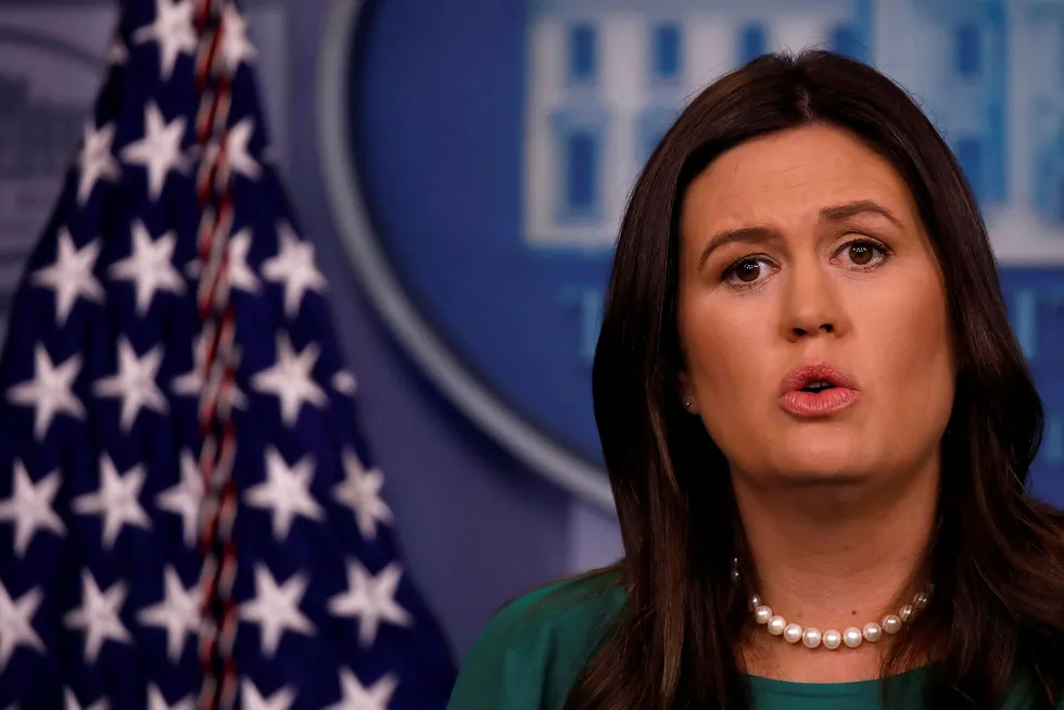 Pressesjef i Det hvite hus, Sarah Huckabee Sanders, skal ha sendt ut en omstridt video på sosiale medier.