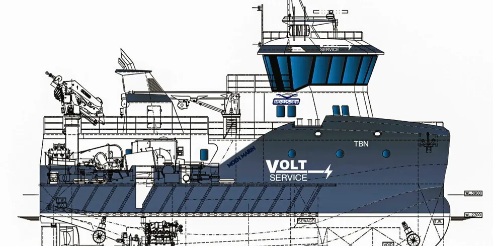 NabWork 2210 SAB på 22 meter og kapasitet for å prosessere og laste 100 tonn fisk blir den første rene bløggebåten fra Moen Marin i samarbeid med Remøy Management.