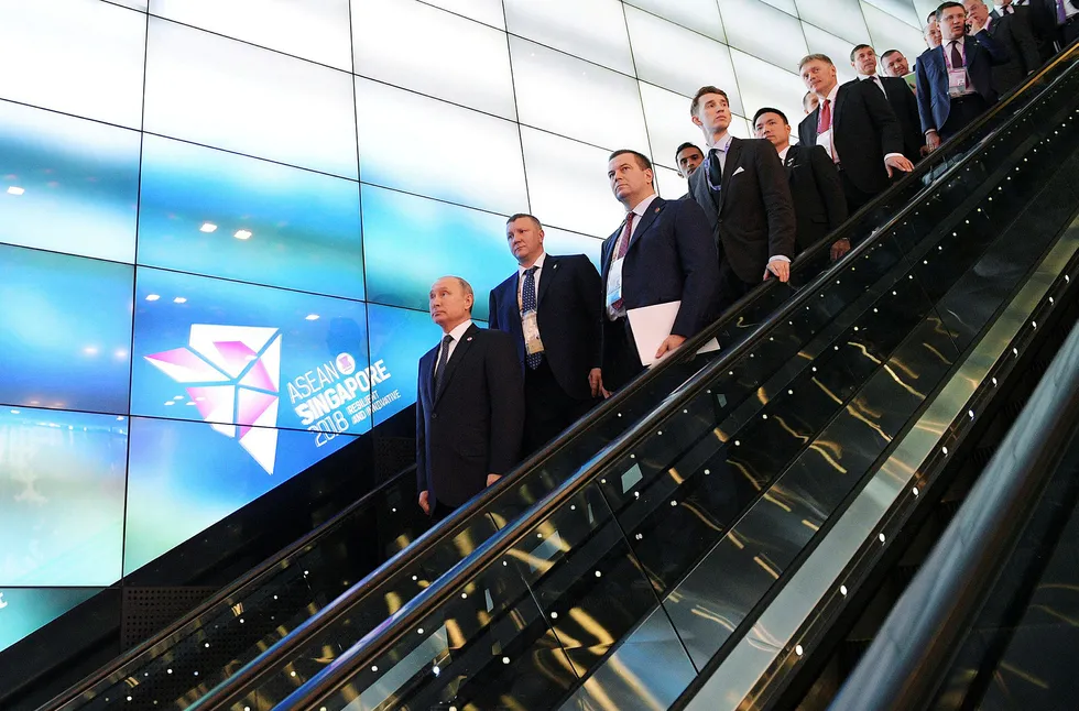 Russlands president Vladimir Putin er i Singapore i forbindelse med Asean-møtet.