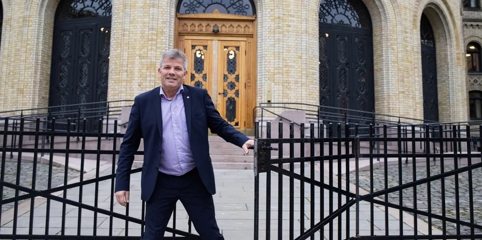 Fiskeri- og havminister Bjørnar Skjæran møtte onsdag på Stortinget. Arkivfoto