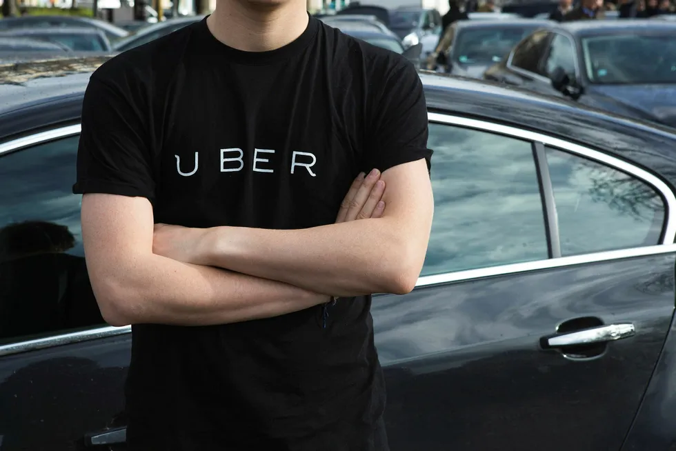 Danske myndigheter har reist tiltale mot Uber i Danmark. Foto: NTB Scanpix/AFP PHOTO / Geoffroy Van der Hasselt