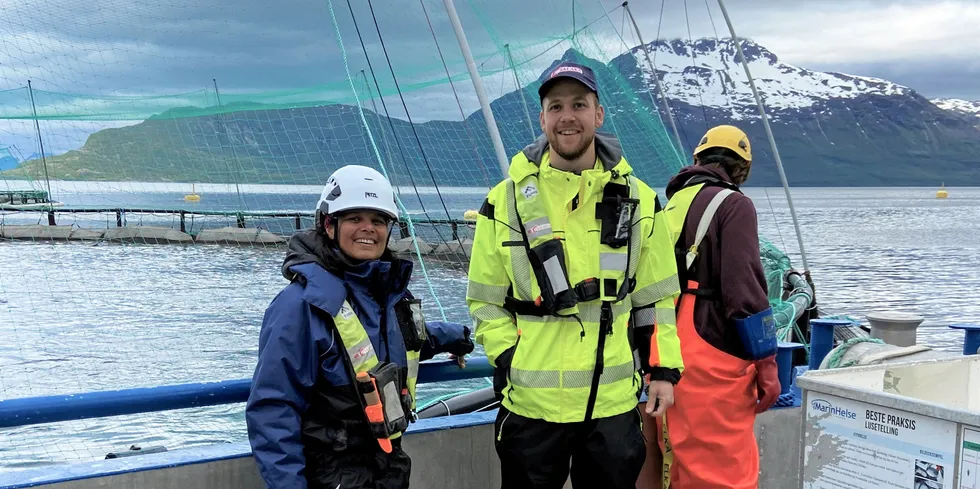 Sonal Patel i Veterinærinstituttet og Karl Erik Bekkelig i Salaks har samarbeida i eit ILA-prosjekt.