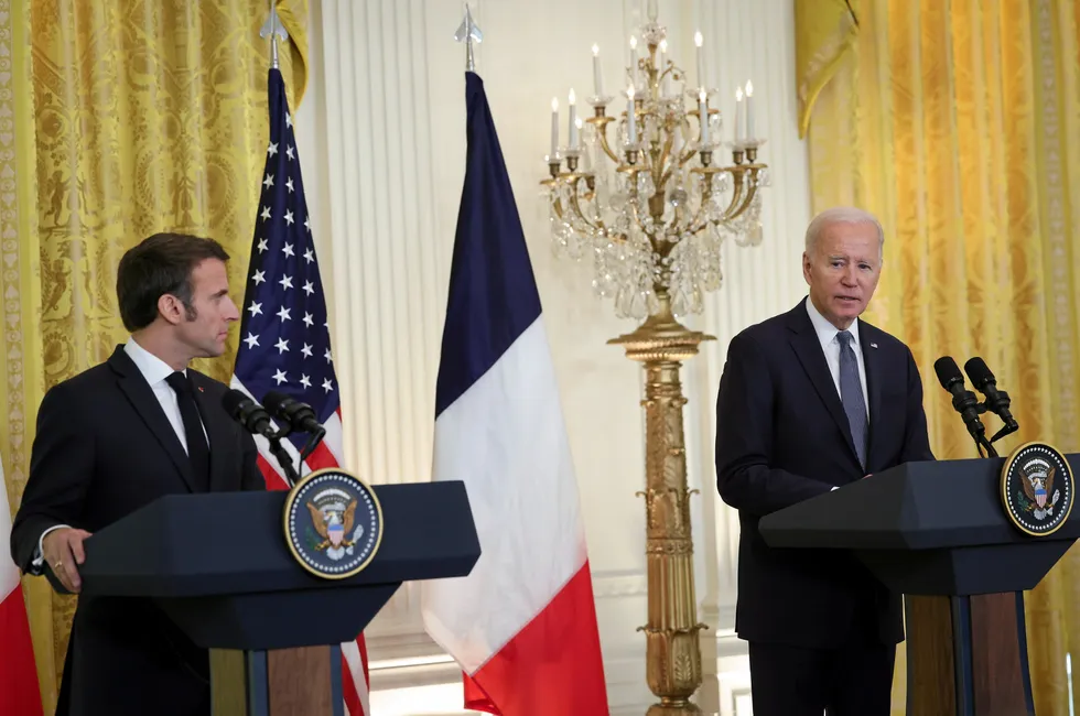 US President Biden and French President Macron exchanged frank views over America's support for green industries.