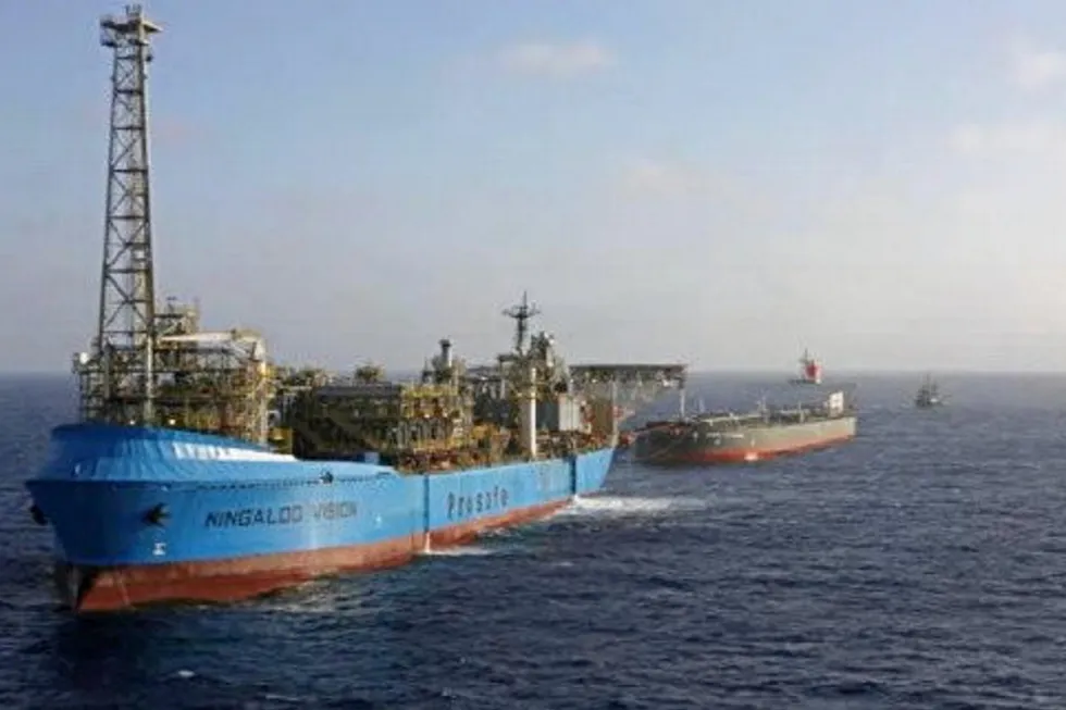 Back online: the Ningaloo Vision FPSO has restarted production following a scheduled maintenance programme last year