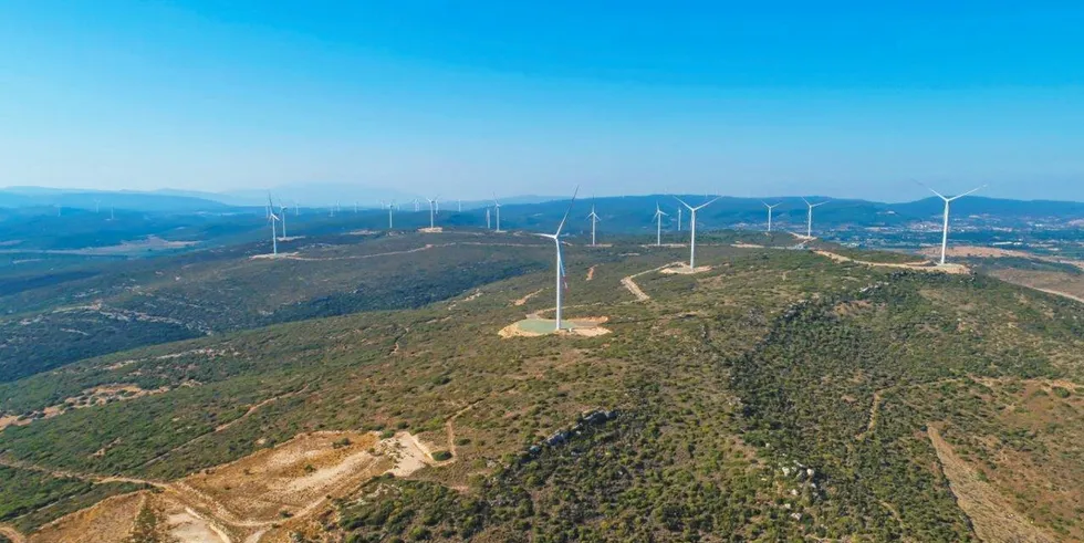 Wind farm with Nordex turbines in Spain