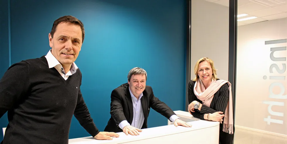 Preben Strøm (til venstre) i Energy Valley, Ralph W. Bernstein I Kjeller Innovasjon og Trine Kopstad Berentsen i Solenergiklyngen startet Energy Invented våren 2019.