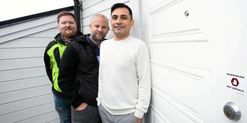 Mathias Nilsson, Kristoffer Normann og Rafael Vargas har laget eget register for forbrukere som vil registrere seg mot dørsalg fra blant annet strømselskaper.