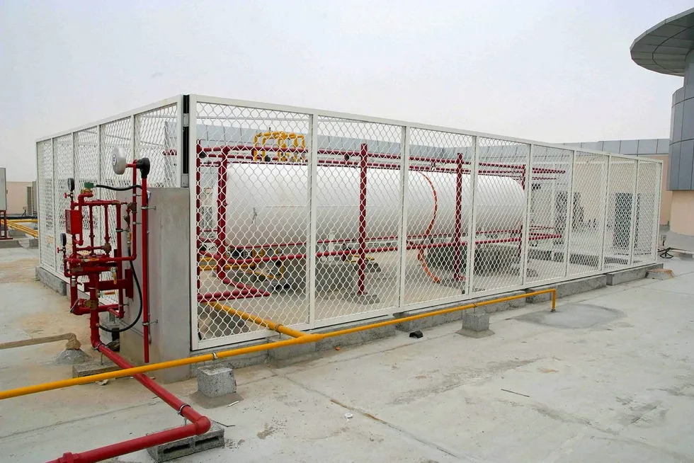 An LPG system supplied by Al Shola Gas in the UAE.