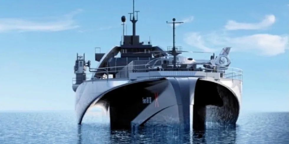 CGI of PowerX's Power Transfer Vessel concept