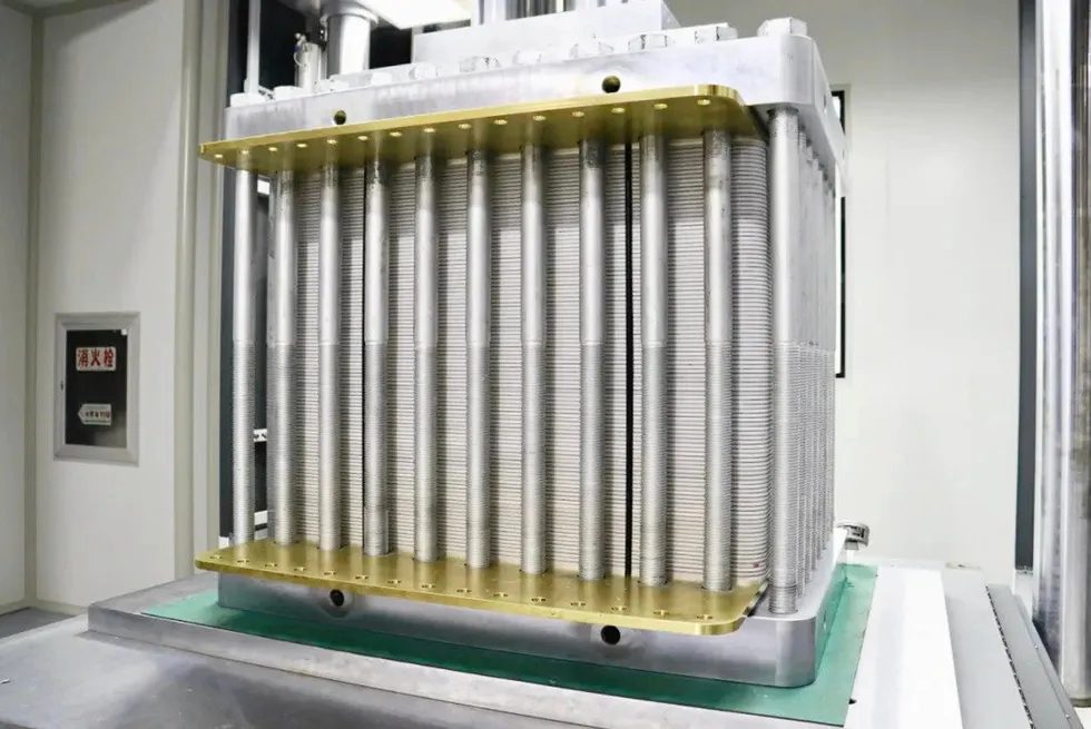 A Xingran PEM electrolyser stack.