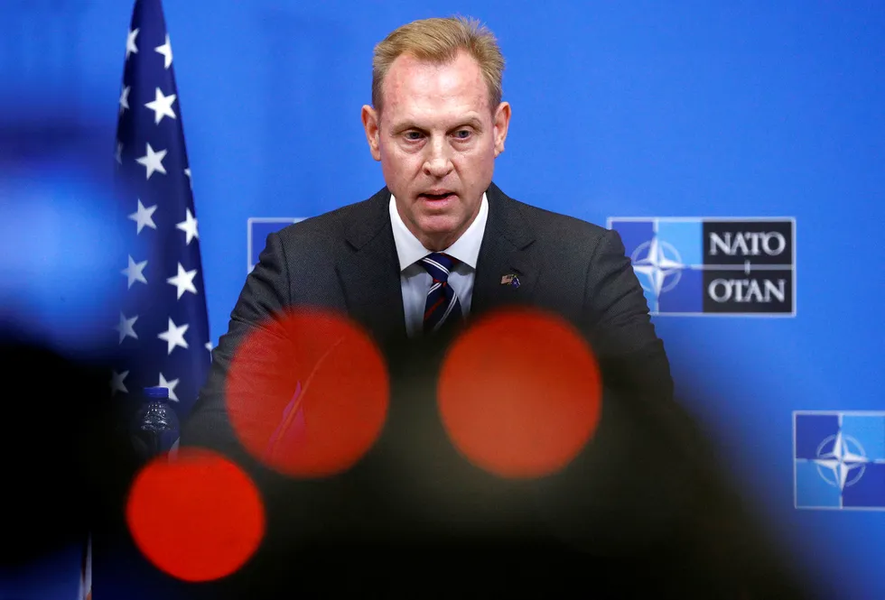 Etter det DN kjenner til, sa USAs fungerende forsvarsminister Patrick Shanahan, på middagen med allierte, at det er uakseptabelt å ikke nå målsetningen om to prosent av bnp.