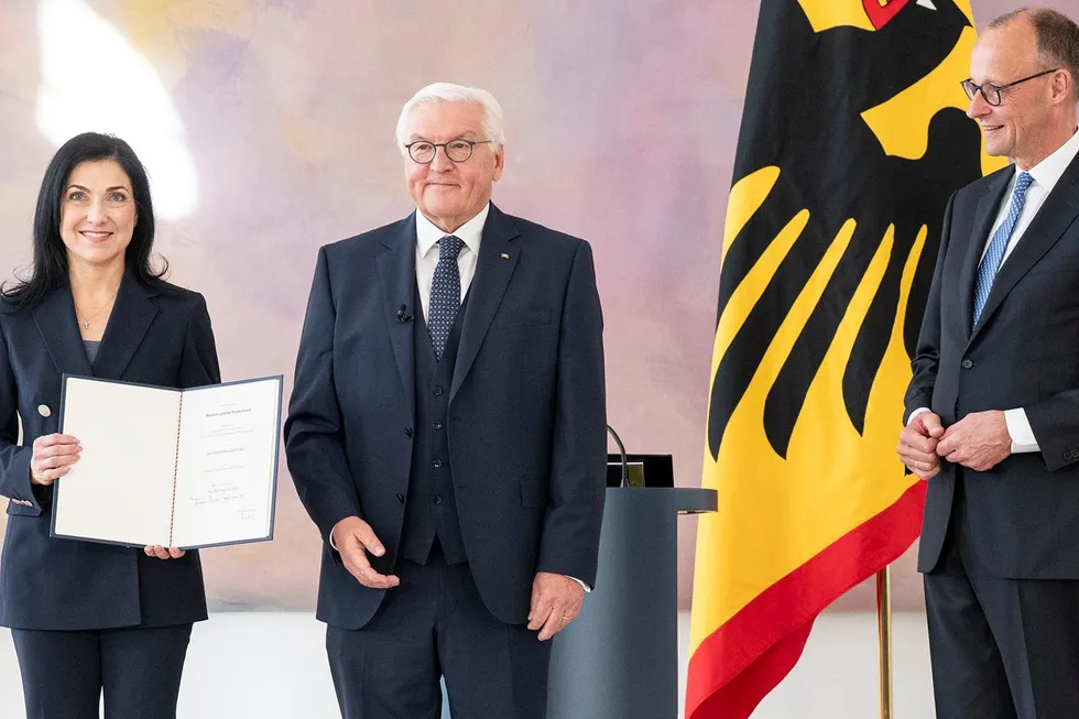Katherina Reiche (left) is appointed energy minister