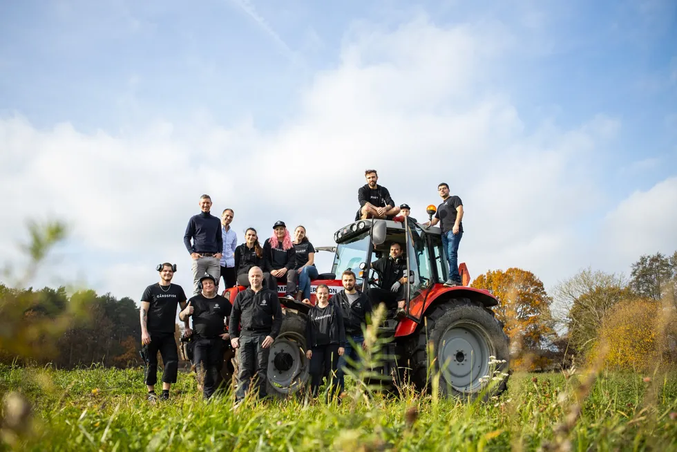 The team at Swedish land-based fish farmer Gardsfisk.