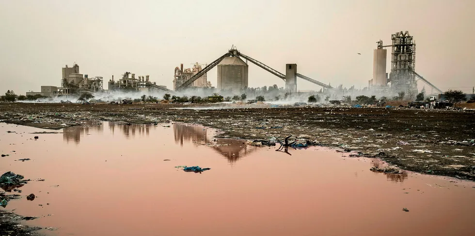 A cement factory in Senegal.